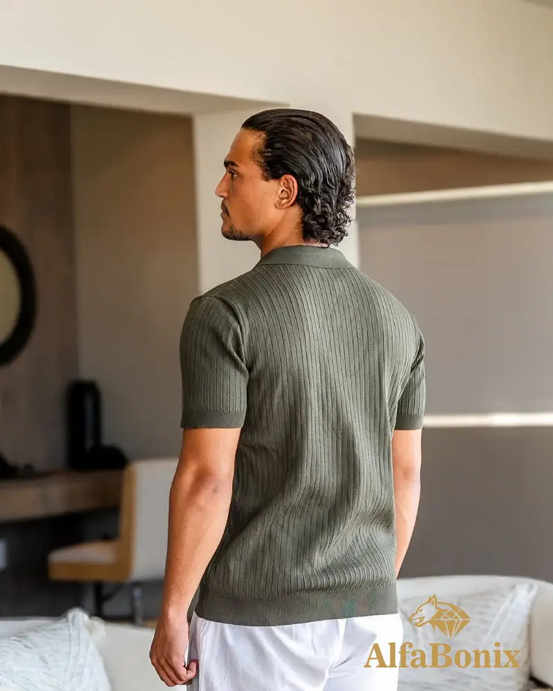 Camisa Polo Alfabonix Ribbed